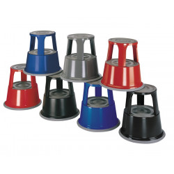 Rollhocker Stahlbl.schwarz H.mit o.Belast.430 440mm D.oben 295mm D.unten 435mm Rollhocker Stahlbl.schwarz H.mit o.Belast.430 440mm D.oben 295mm D.unten 435mm