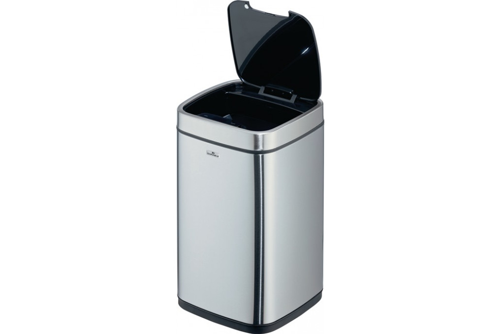 Abfallsammler NO TOUCH 12L 12l H430mm VA Ku.metallic silber DURABLE