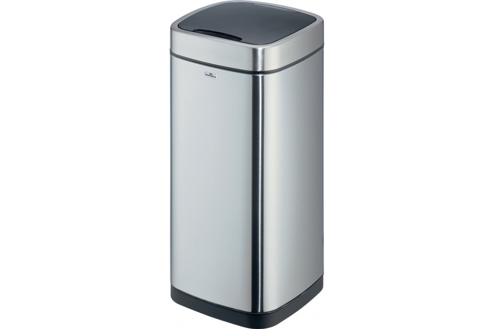 Abfallsammler NO TOUCH 35L 35l H690mm VA Ku.metallic silber DURABLE