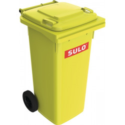 Müllgroßbehälter 120l HDPE gelb fahrbar,n.EN 840 SULO Müllgroßbehälter 120l HDPE gelb fahrbar,n.EN 840 SULO