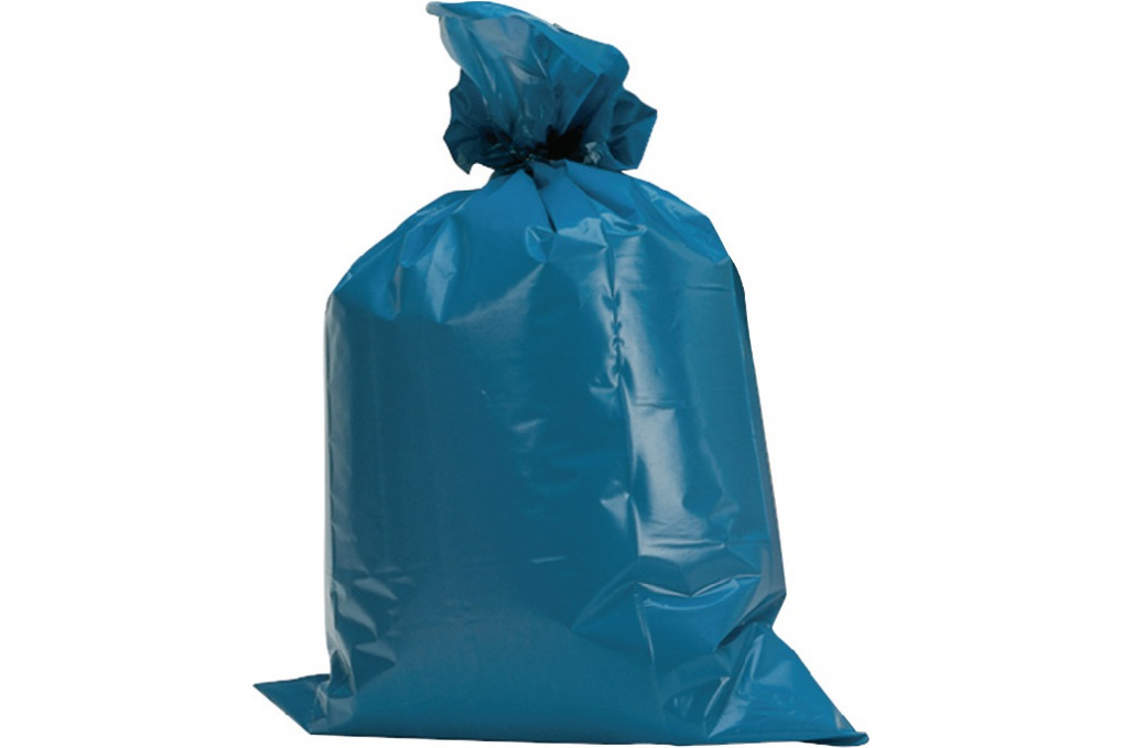 Kunststoffsack 120l LD PE blau 60 µm B700xL1100mm 250St. Karton Kunststoffsack 120l LD PE blau 60 µm B700xL1100mm 250St. Karton