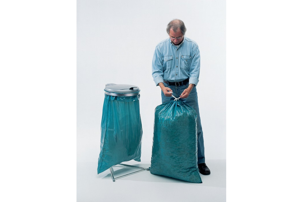 Kunststoffsack 120l LD PE blau 45 µm B700xL1050mm 250St. Karton Kunststoffsack 120l LD PE blau 45 µm B700xL1050mm 250St. Karton