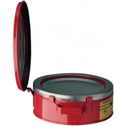 Tränkbehälter 2,0l Stahlbl.D238xH83mm JUSTRITE Tränkbehälter 2,0l Stahlbl.D238xH83mm JUSTRITE