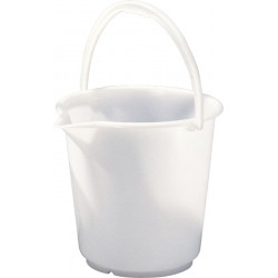 Eimer 17,0l HD Polyethylen natur Kunststoffbügel D.330mm H.315mm HÜNERSDORFF Eimer 17,0l HD Polyethylen natur Kunststoffbügel D.330mm H.315mm HÜNERSDORFF