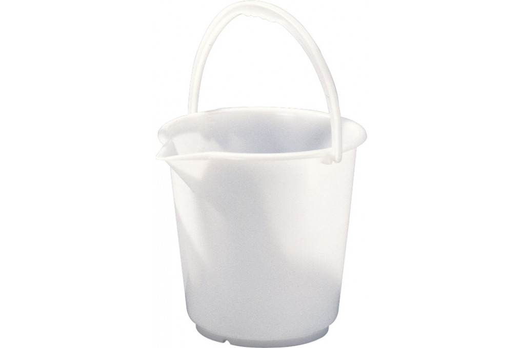 Eimer 17,0l HD Polyethylen natur Kunststoffbügel D.330mm H.315mm HÜNERSDORFF Eimer 17,0l HD Polyethylen natur Kunststoffbügel D.330mm H.315mm HÜNERSDORFF