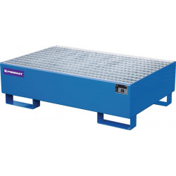 Auffangwanne 215l L1200xB800xH360mm Stahlbl.m.Gitterrost enzianblau PROMAT Auffangwanne 215l L1200xB800xH360mm Stahlbl.m.Gitterrost enzianblau PROMAT