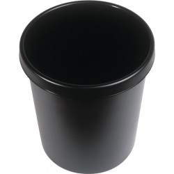 Papierkorb 18l H331xØ315mm m.Griffrand Ku.schwarz Papierkorb 18l H331xØ315mm m.Griffrand Ku.schwarz