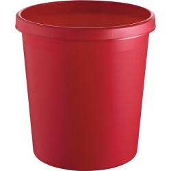 Papierkorb 18l H331xØ315mm m.Griffrand Ku.rot Papierkorb 18l H331xØ315mm m.Griffrand Ku.rot