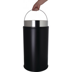 Abfallsammler Ø314xH650mm 30l mittelgrau HELIT Abfallsammler Ø314xH650mm 30l mittelgrau HELIT