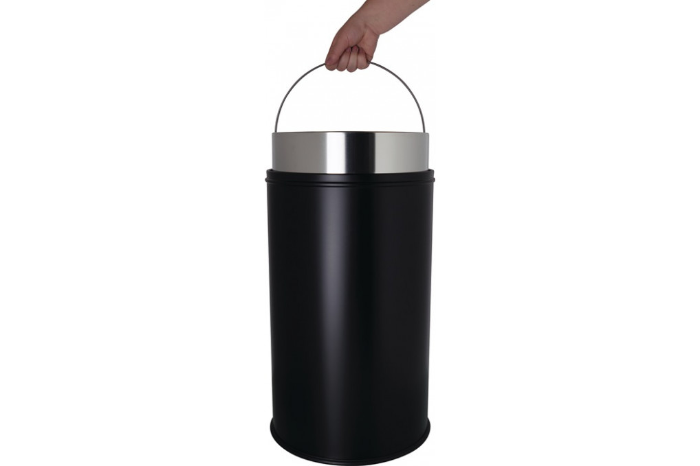 Abfallsammler Ø314xH650mm 30l mittelgrau HELIT Abfallsammler Ø314xH650mm 30l mittelgrau HELIT