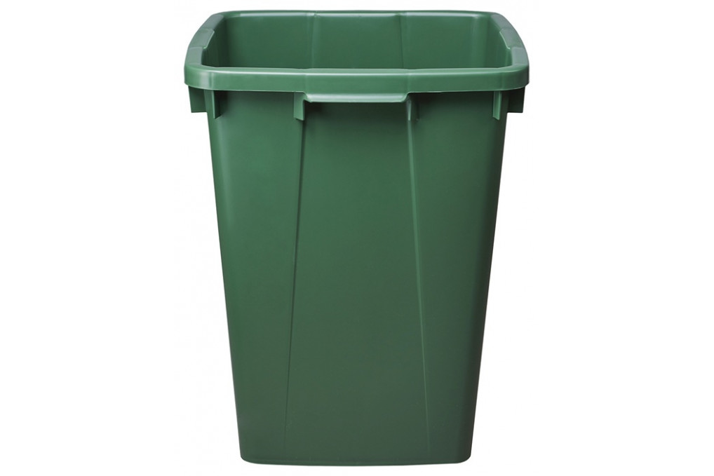 Abfall  u.Wertstoffsammler 90l H600xB485xT510mm PE grün GRAF