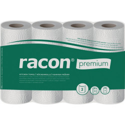 Küchenrolle racon Premium K 2 B220xL250ca.mm weiß 2 lagig,perforiert 4 Rl. PAK Küchenrolle racon Premium K 2 B220xL250ca.mm weiß 2 lagig,perforiert 4 Rl. PAK