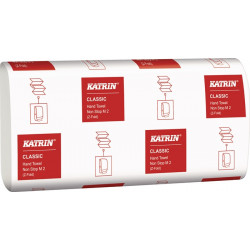 Falthandtuch Katrin Classic M 2 2 lagig weiß L240xB203ca.mm 4000 Tücher KT