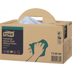Putztuch TORK 130083 L324xB385ca.mm blau 3 lagig,geprägt Krt.TORK Putztuch TORK 130083 L324xB385ca.mm blau 3 lagig,geprägt Krt.TORK