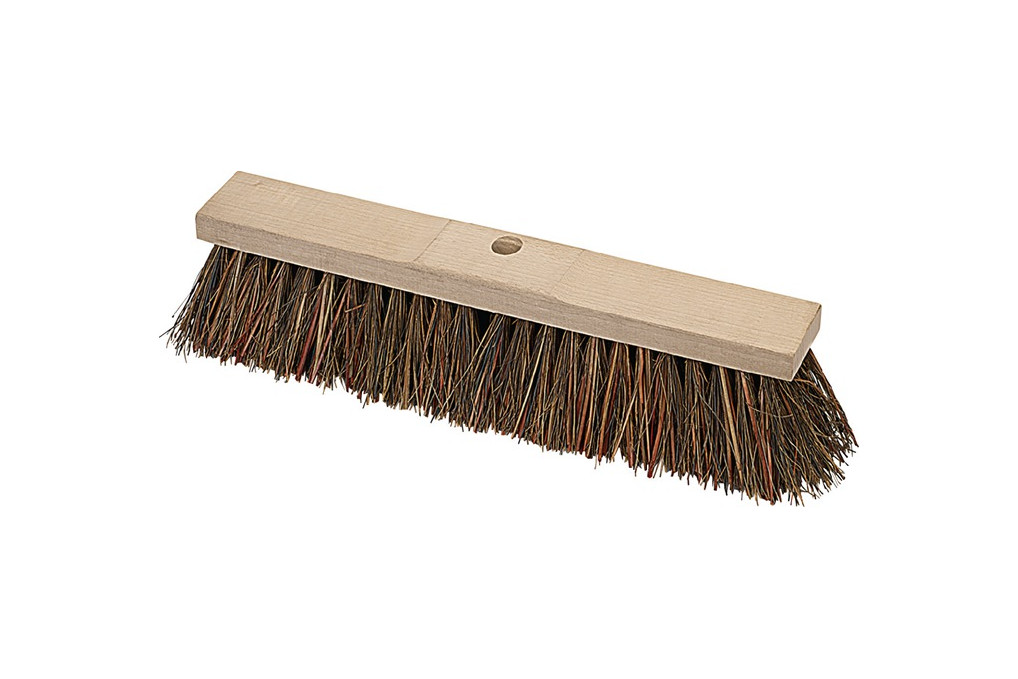 Straßenbesen Piassava L.500mm m.Stielloch Sattelholz Straßenbesen Piassava L.500mm m.Stielloch Sattelholz