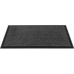 Fußmatte gestreift anthrazit PP L400xB600xS5mm Fußmatte gestreift anthrazit PP L400xB600xS5mm
