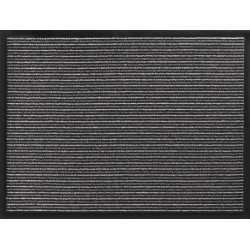 Fußmatte gestreift anthrazit PP L400xB600xS5mm Fußmatte gestreift anthrazit PP L400xB600xS5mm