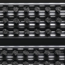 Fußmatte schwarz PP L385xB590xS22mm Fußmatte schwarz PP L385xB590xS22mm