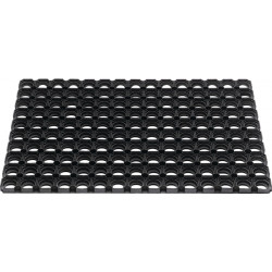 Fußmatte offene Ringe schwarz Gum.L400xB600xS22mm Fußmatte offene Ringe schwarz Gum.L400xB600xS22mm