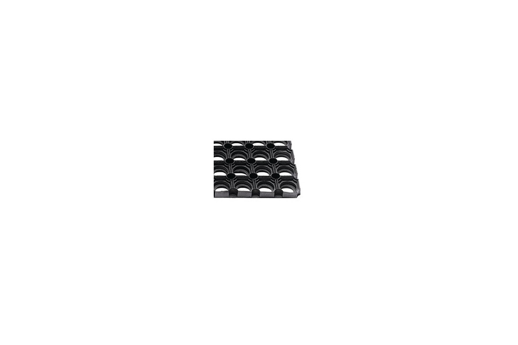 Fußmatte offene Ringe schwarz Gum.L400xB600xS22mm Fußmatte offene Ringe schwarz Gum.L400xB600xS22mm