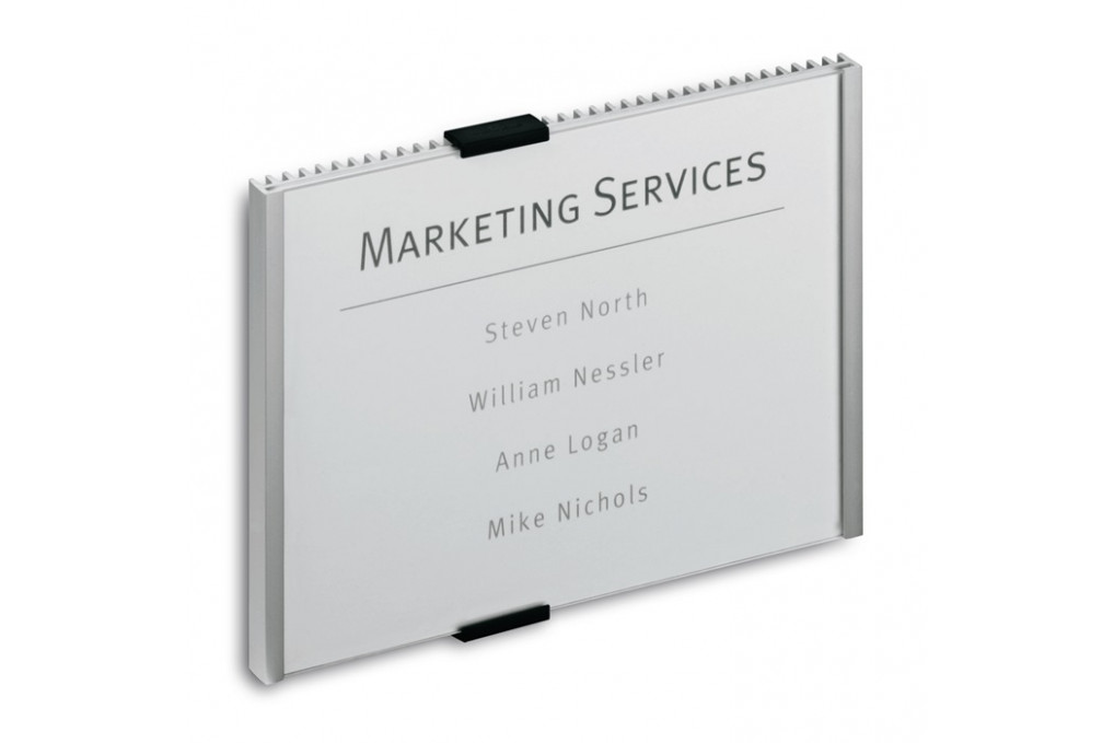 Tür Infoschild B149xH105,5mm Sichtfenster Acryl Rücken Alu.DURABLE Tür Infoschild B149xH105,5mm Sichtfenster Acryl Rücken Alu.DURABLE