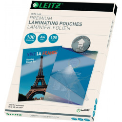 Laminierfolie DIN A4 L303xB216mm Folienstärke 100 µm KT 100 St.LEITZ Laminierfolie DIN A4 L303xB216mm Folienstärke 100 µm KT 100 St.LEITZ