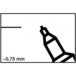 Permanentmarker 404 rot Strich B.0,75mm Rundspitze EDDING Permanentmarker 404 rot Strich B.0,75mm Rundspitze EDDING