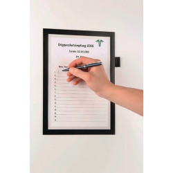 Magnetrahmen DIN A4 schwarz selbstklebend,Front offen 1St. Btl.DURABLE Magnetrahmen DIN A4 schwarz selbstklebend,Front offen 1St. Btl.DURABLE