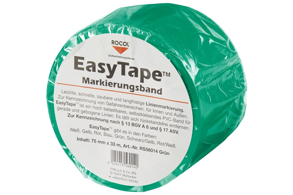 Bodenmarkierungsband Easy Tape PVC grün L.33m B.75mm Rl.ROCOL
