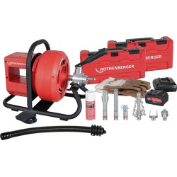 Akku Rohrreinigungsmaschine RODRUM VarioClean f.Rohr D.40 100mm 18V 8Ah 26,1kg R