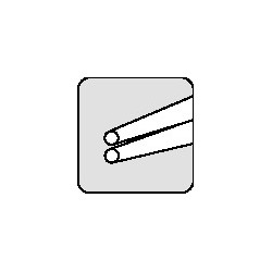 Rundzange L.140mm Kopf pol.Ku. Überzug KNIPEX