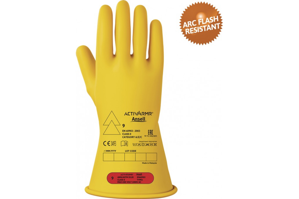 Elektrikerschutzhandschuh ActivArmr® RIG011Y Gr.8 gelb Elektrikerschutzhandschuh ActivArmr® RIG011Y Gr.8 gelb