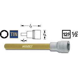 Steckschlüsseleinsatz 986 8 1 2 Zoll Innen 6 kant SW 8mm L.60mm HAZET Steckschlüsseleinsatz 986 8 1 2 Zoll Innen 6 kant SW 8mm L.60mm HAZET