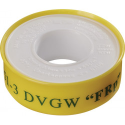 PTFE Dichtband FRp L12m B12mm D0,1mm weiß 60g m² Rl.ULITH