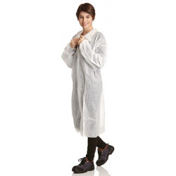 Einwegkittel Gr.L Weiß DS SafetyWear Einwegkittel Gr.L Weiß DS SafetyWear