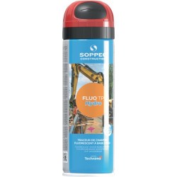Baustellenmarkierspray Fluo TP Hydro neonrot 500ml Spraydose SOPPEC