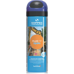 Baustellenmarkierspray Fluo TP Hydro neonblau 500ml Spraydose SOPPEC