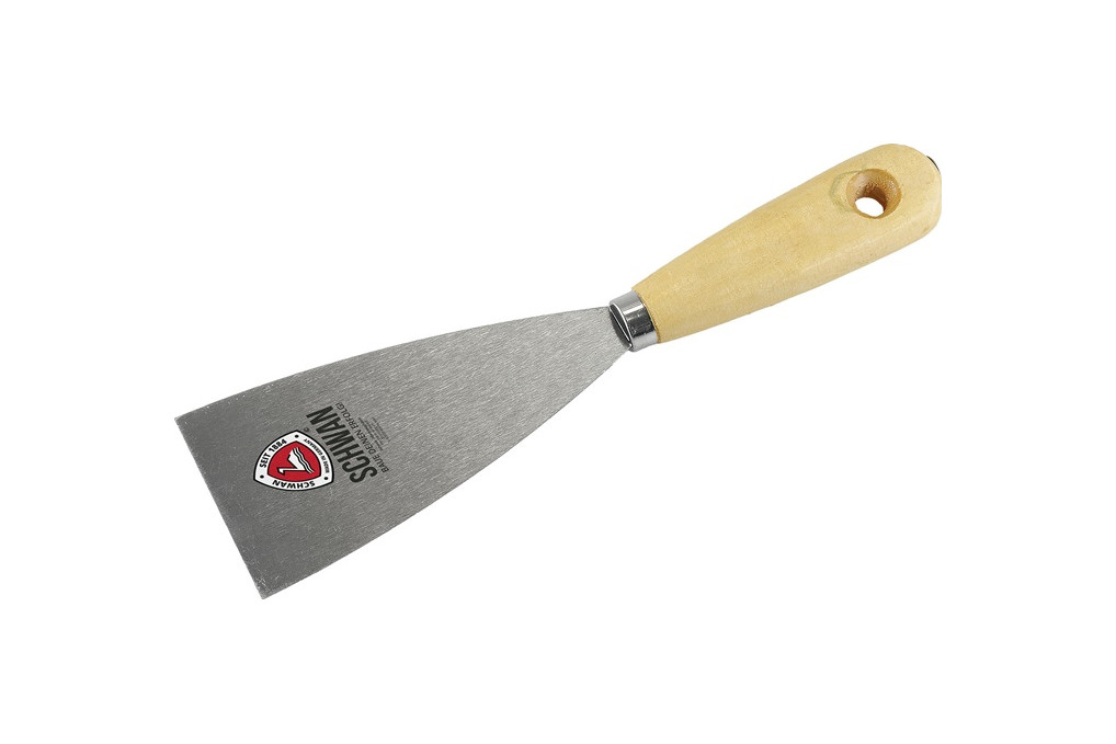 Malerspachtel B.80mm pol.H Heft Federbandstahl SCHWAN Malerspachtel B.80mm pol.H Heft Federbandstahl SCHWAN