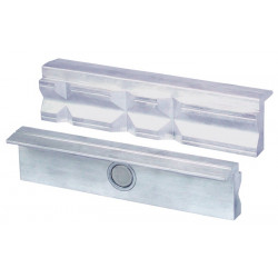 Schraubstockschutzbacke Typ P f.Backen B.150mm Prismen Alu.1Paar VE HEUER