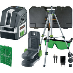Kreuzlinienlaser PocketCross Laser 2G ± 3,5Grad ± 0,3 mm m 55m Kompaktstativ