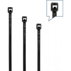 Kabelbinder L.200mm B.3,6mm PA 6.6 schwarz 180N 100St. Btl.