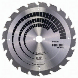 Kreissägeblatt AD 315mm Z.20 HB Schnitt B.3,2mm BOSCH