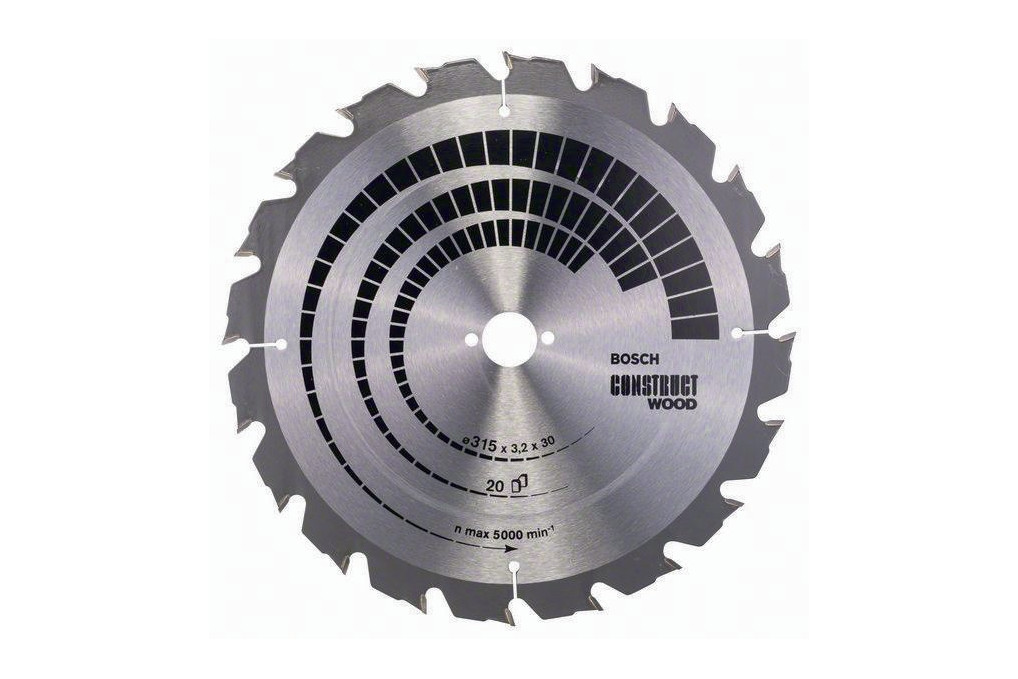Kreissägeblatt AD 315mm Z.20 HB Schnitt B.3,2mm BOSCH