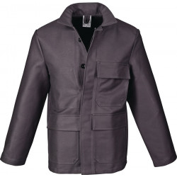 Schweißerschutz Jacke Gr.48 grau PROBAN