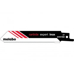 Säbelsägeblätter expert L.115mm Dicke 1,25mm Zahnteilung1,4mm HM 18TPI geschr. Säbelsägeblätter expert L.115mm Dicke 1,25mm Zahnteilung1,4mm HM 18TPI geschr.