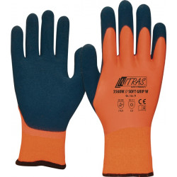 Kälteschutzhandschuh SOFT GRIP W Gr.8 orange dunkelblau EN 388,EN 511 PSA II