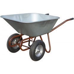 Schubkarre Zweirad 150l Luftrad 27kg Stahlfelge m.Kugell.MÜBA