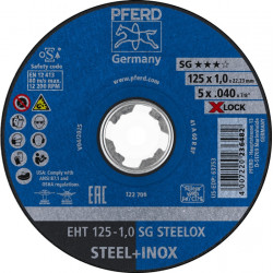 Trennscheibe X LOCK SG STEELOX D125x1mm ger.PFERD