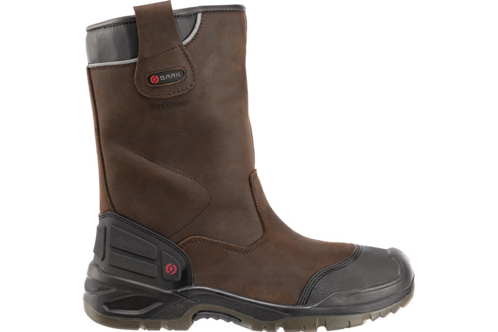 Sicherheitsschlupfstiefel Hercules Gr.40 braun S3 SRC WR EN20345 Leder BAAK