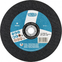 Trennscheibe BASIC D230x3mm ger.2in1 Bohr.22,23mm TYROLIT